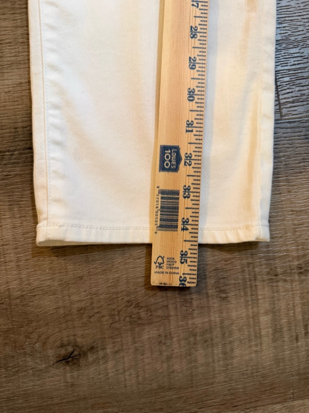 Talbots ππ White Straight Crop Jean Size 12 - Picture 14 of 16